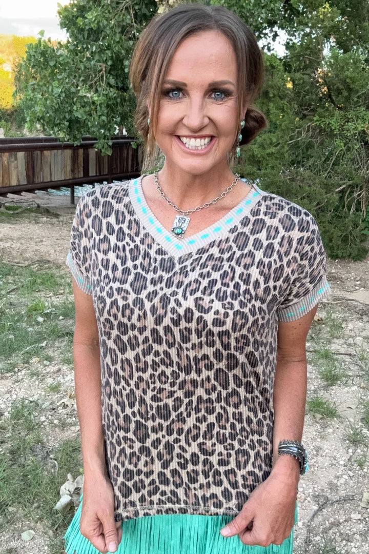 Wild West Leopard Top
