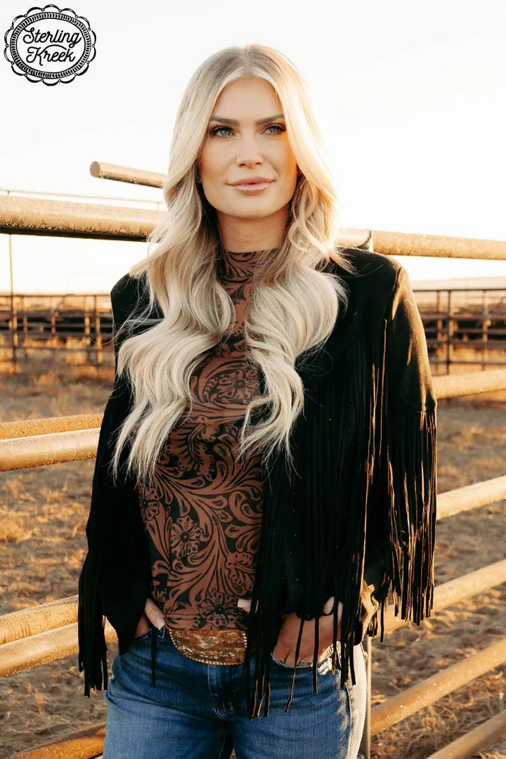 Shimmer and Shine Black Jacket | gussieduponline