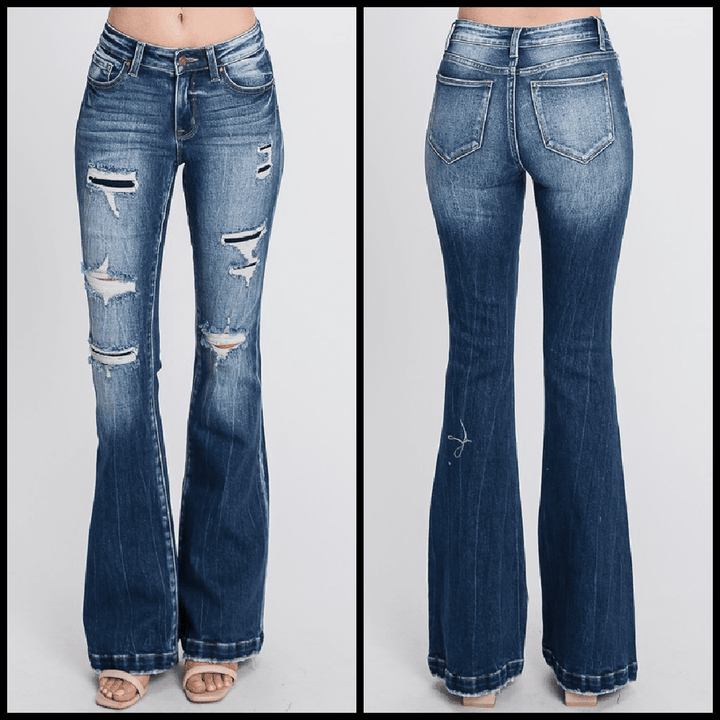 Petra Bell Bottom Jeans | gussieduponline