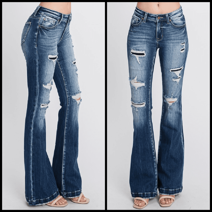 Petra Bell Bottom Jeans | gussieduponline
