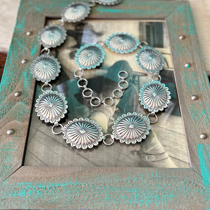 Simply Perfect Concho Chain Link Belt | gussieduponline