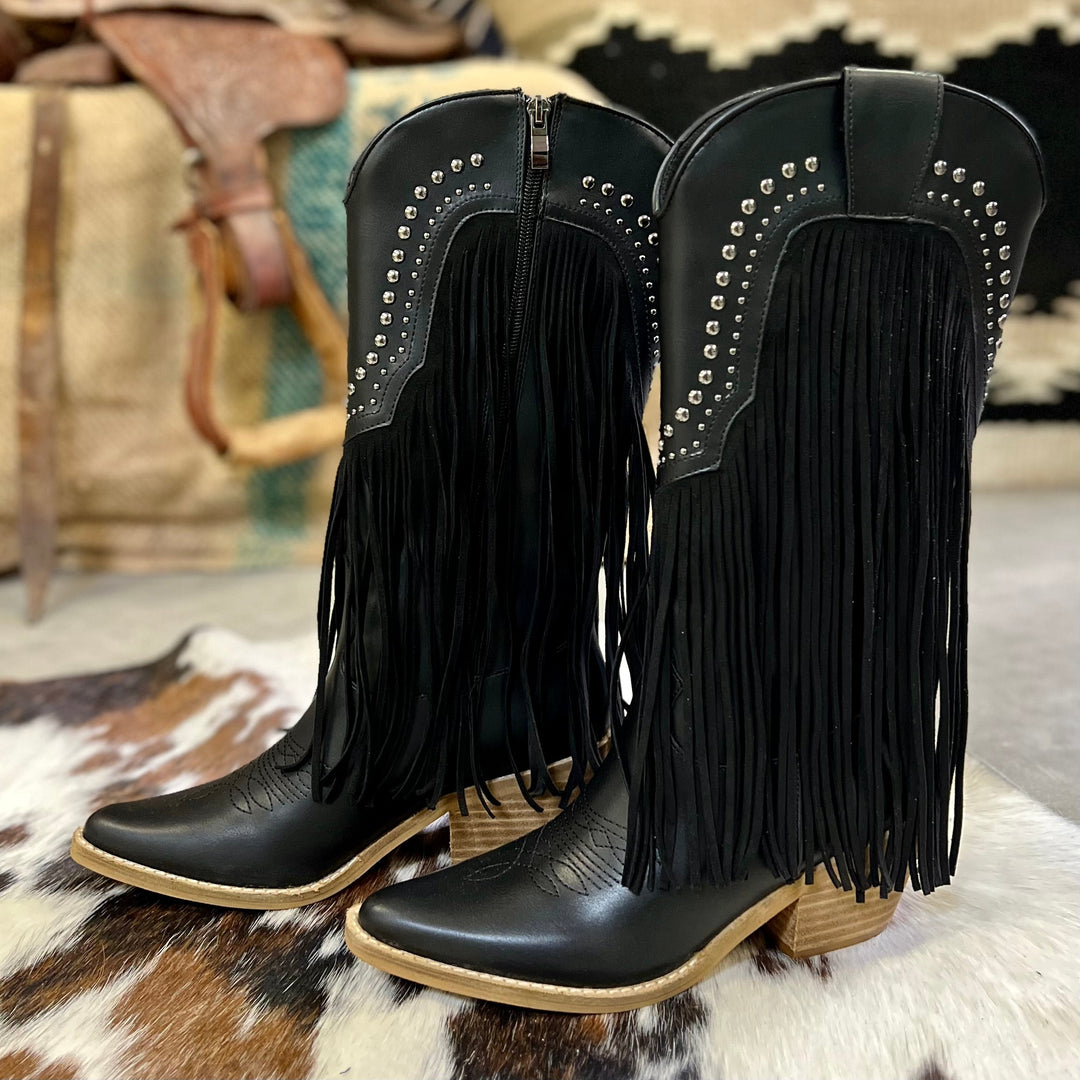 Beastly Fringe Boots | gussieduponline