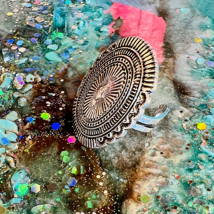 Western Concho Cuff Ring | gussieduponline