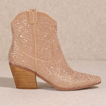 Rose Gold Angel Booties | gussieduponline