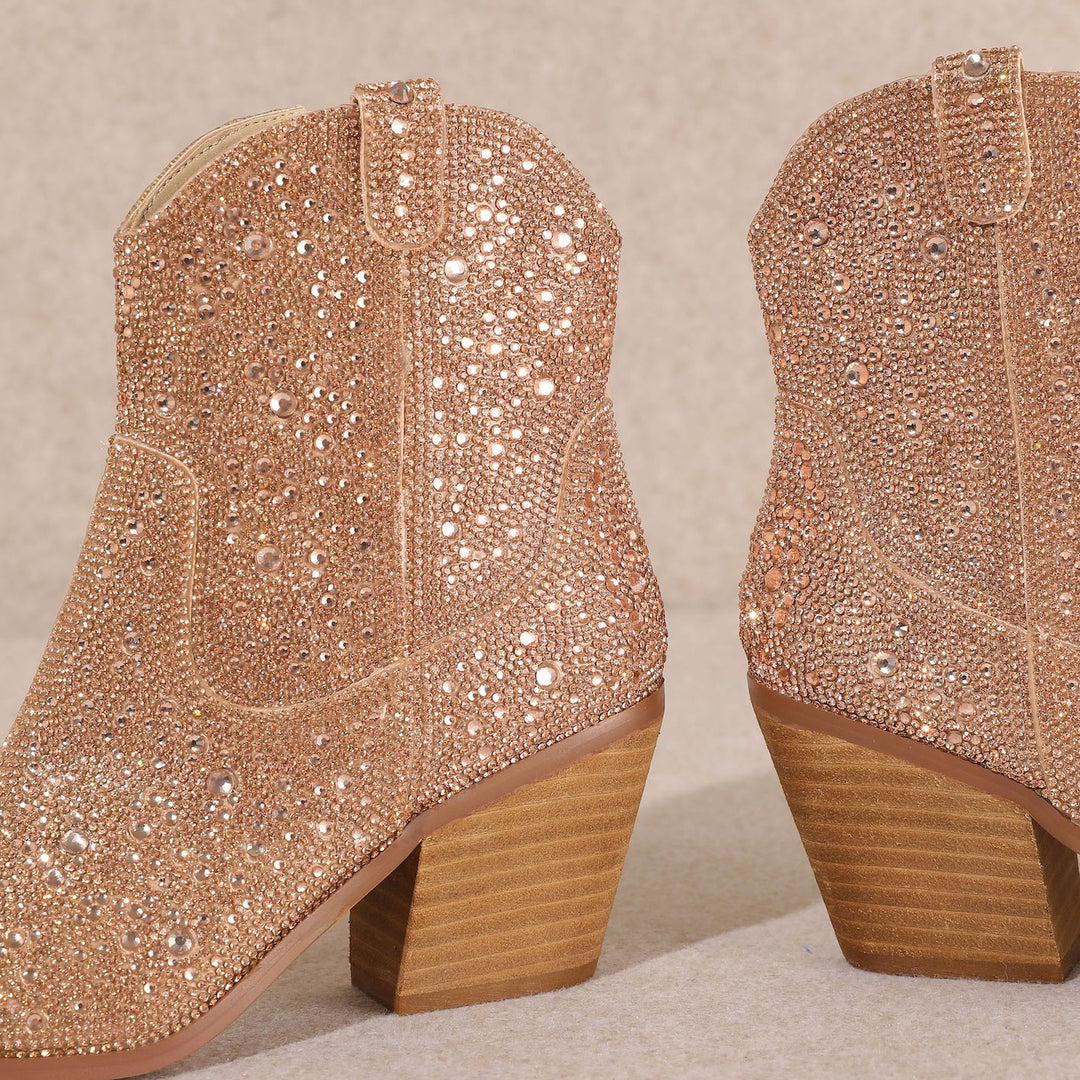Rose Gold Angel Booties | gussieduponline