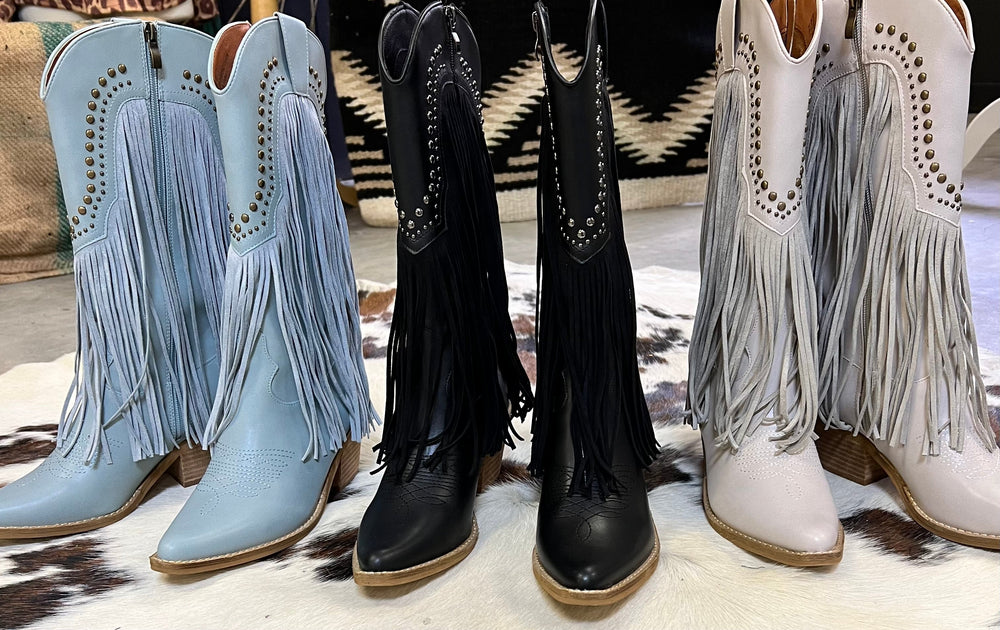 Beastly Fringe Boots | gussieduponline