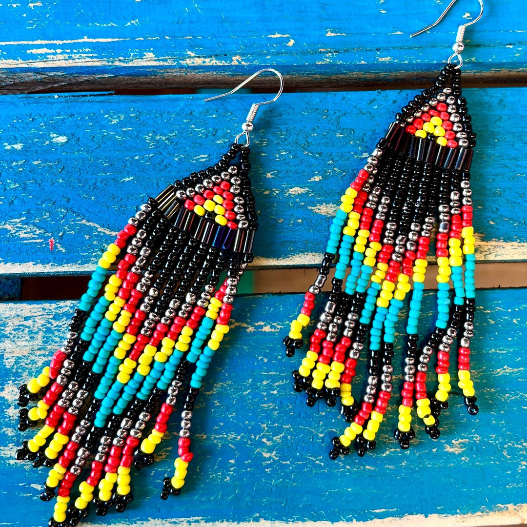 Comanche Seed Beed Earrings | gussieduponline