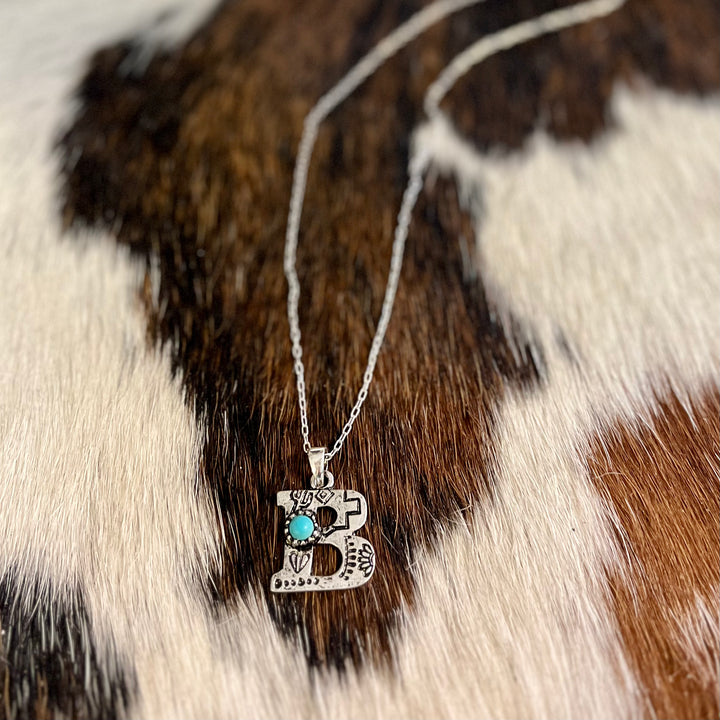 Western Letters Necklaces | gussieduponline