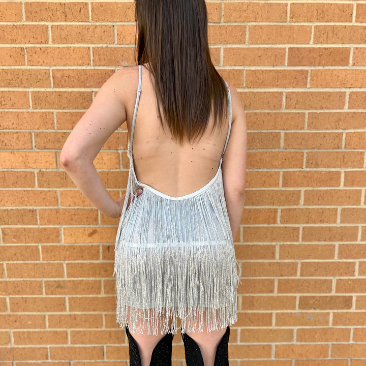 Fringe Tassel Backless Dress* | gussieduponline
