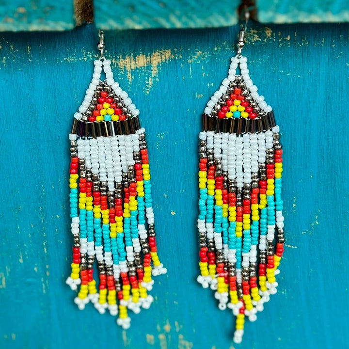 Kiowa Seed Bead Earrings | gussieduponline