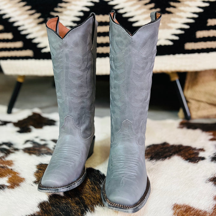 Storm In Her Eyes Leather Boots | gussieduponline