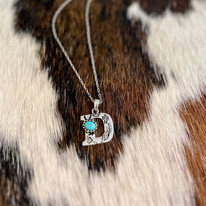 Western Letters Necklaces | gussieduponline