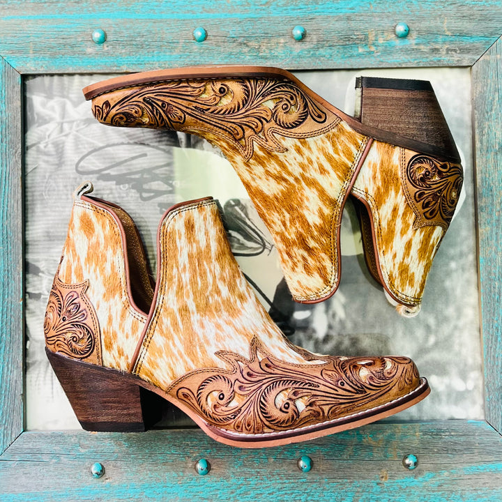 Vestro Tooled Western Booties | gussieduponline