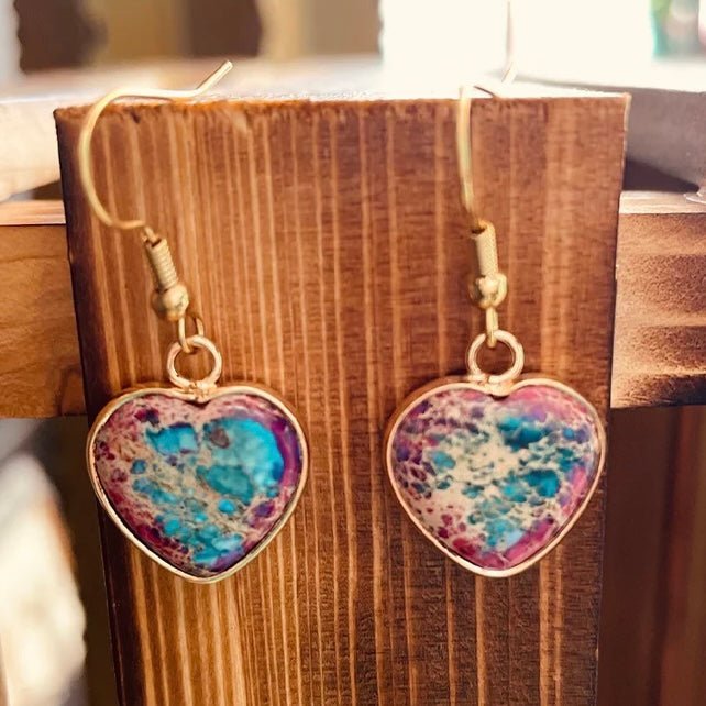 Heart Of The West Purple Earrings | gussieduponline