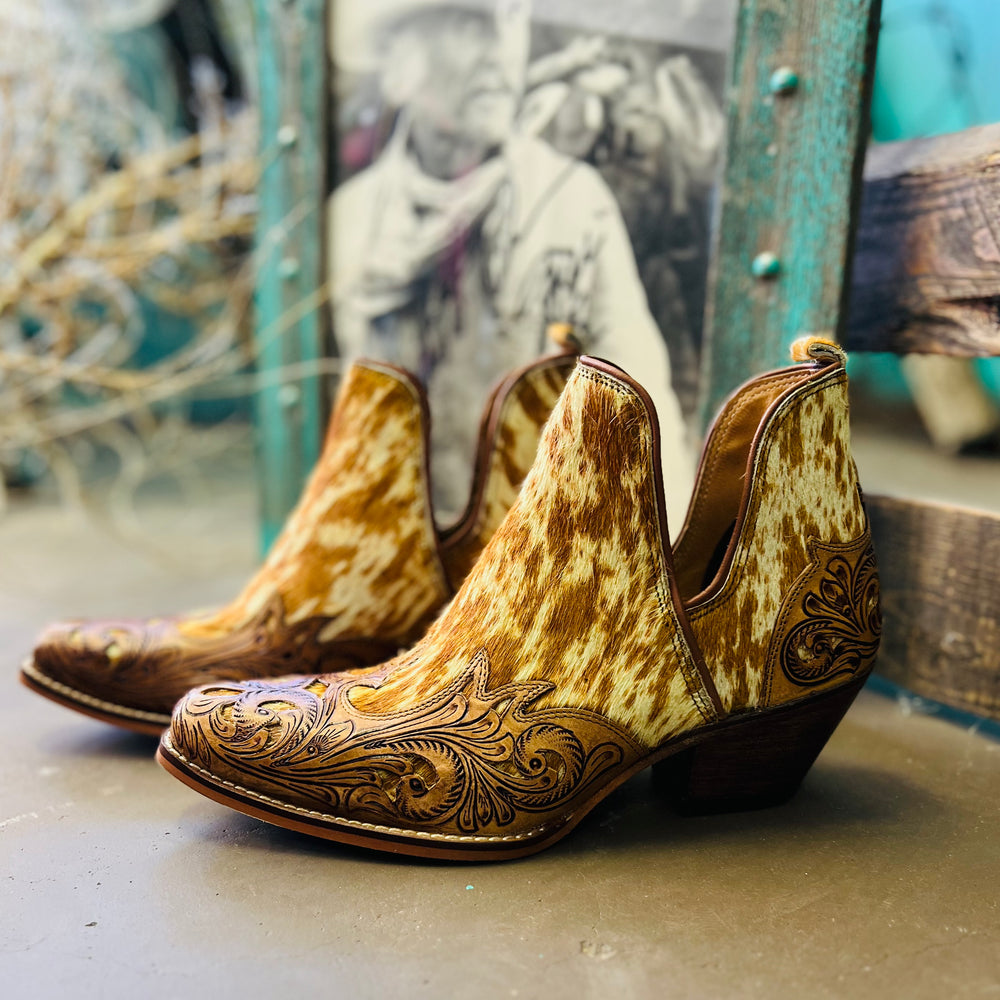 Vestro Tooled Western Booties | gussieduponline