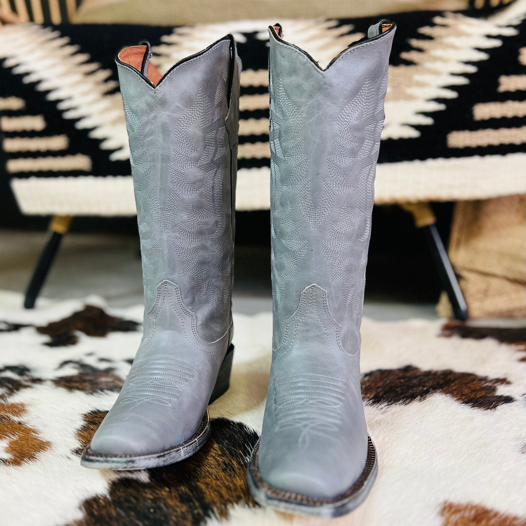 Storm In Her Eyes Leather Boots | gussieduponline