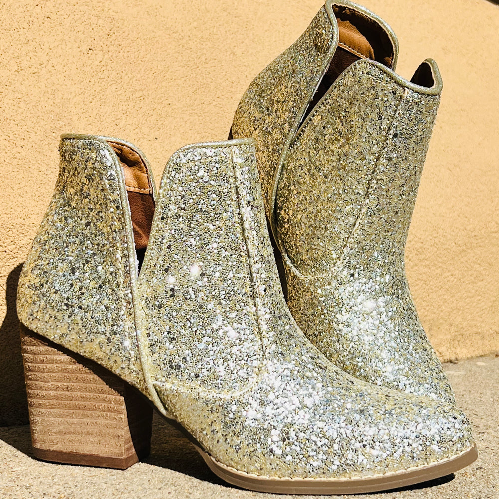 Fiera Gold Booties* | gussieduponline