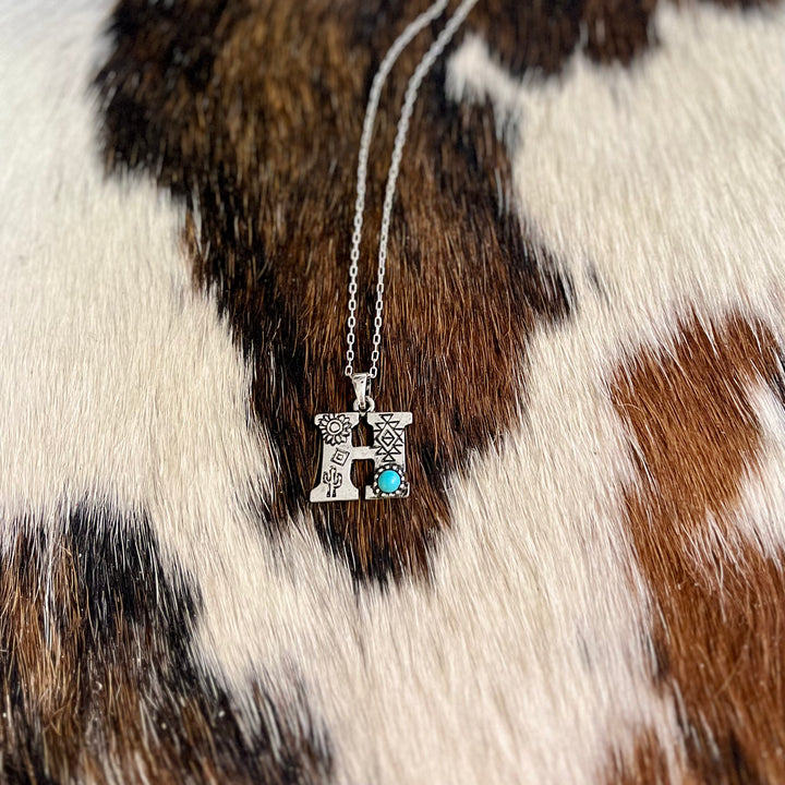 Western Letters Necklaces | gussieduponline