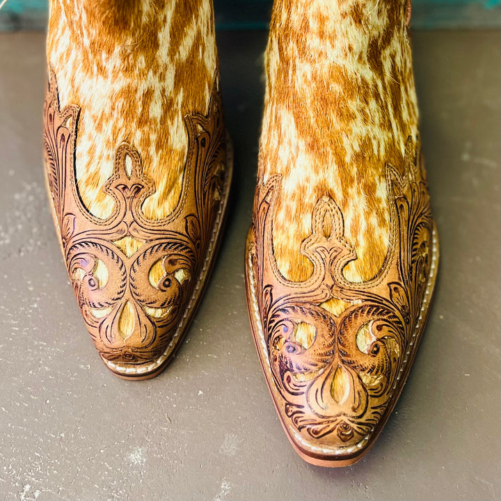 Vestro Tooled Western Booties | gussieduponline