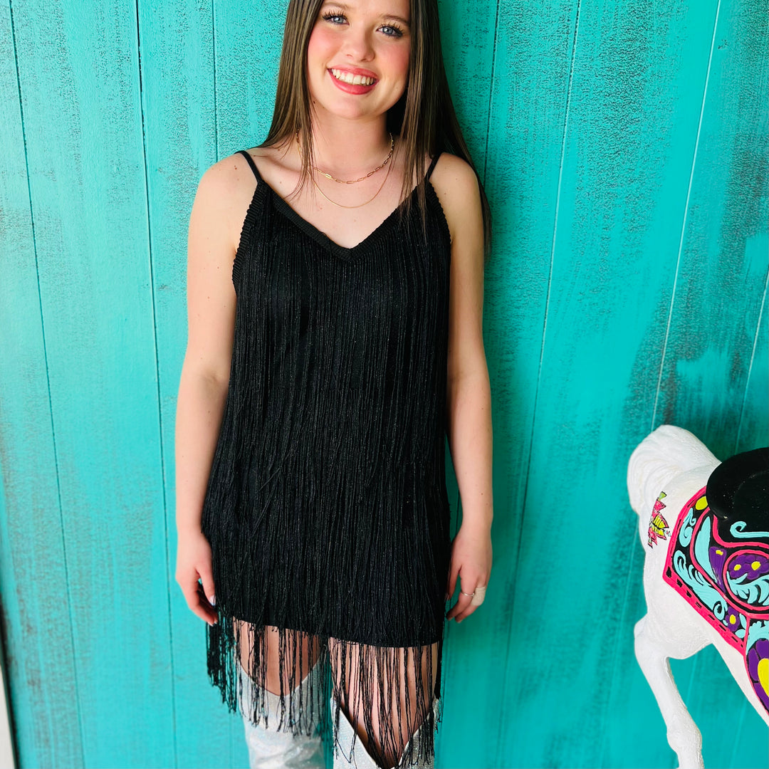 Fringe Tassel Backless Dress* | gussieduponline