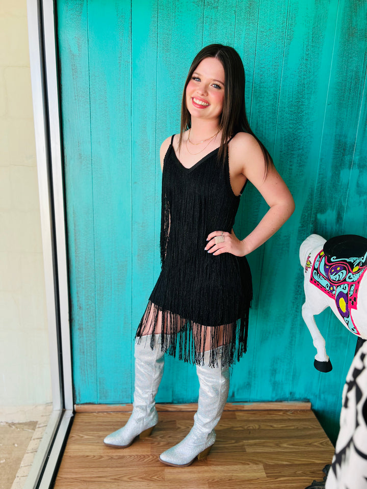 Fringe Tassel Backless Dress* | gussieduponline