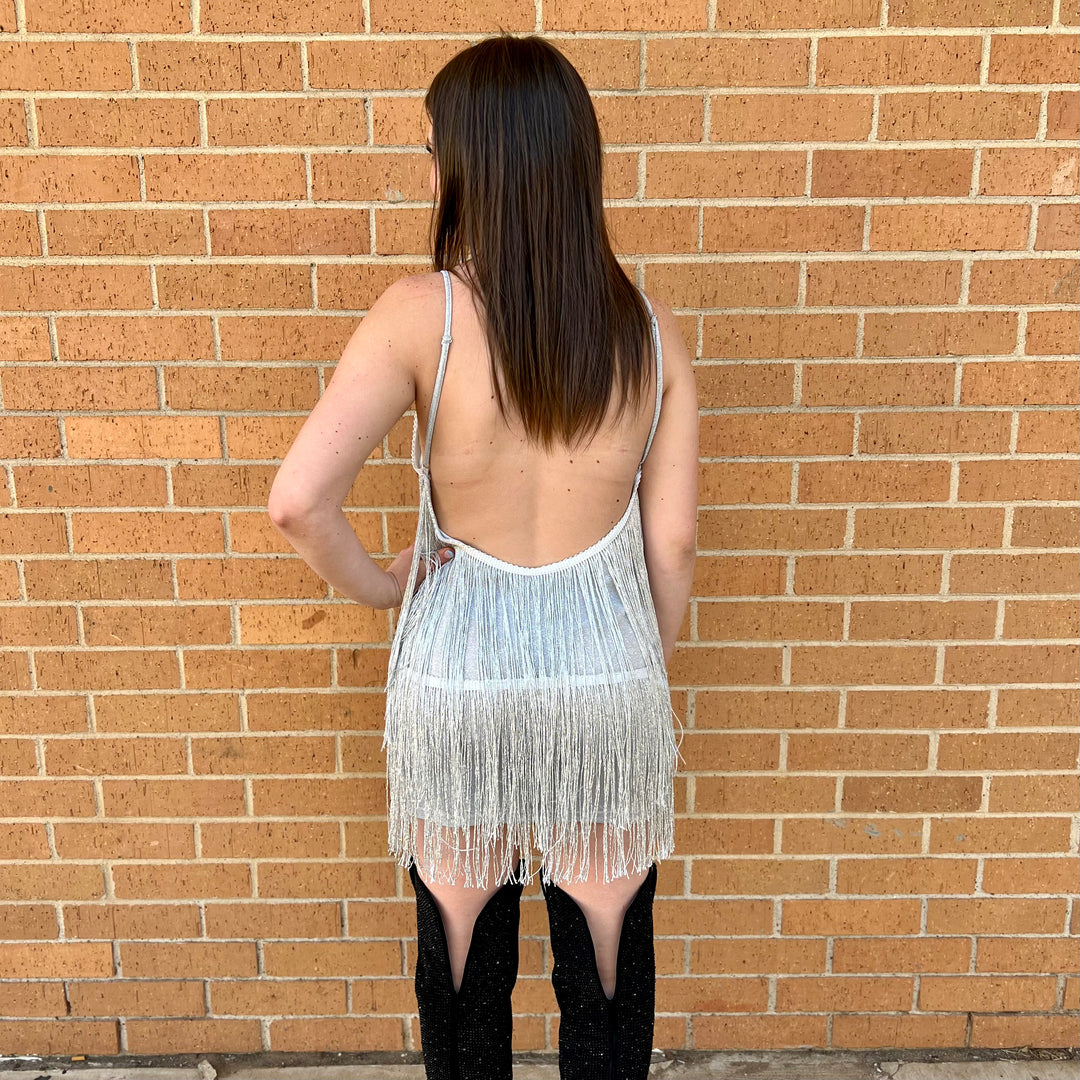 Fringe Tassel Backless Dress* | gussieduponline