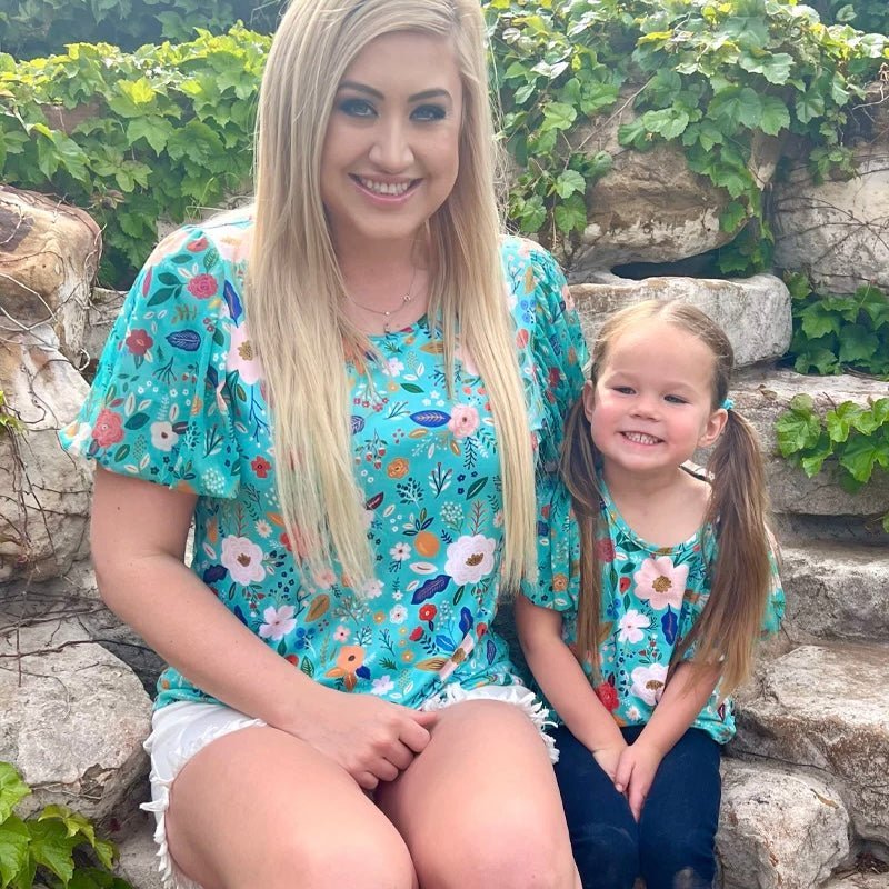 Mini Beautiful In Bloom Top Kids | gussieduponline