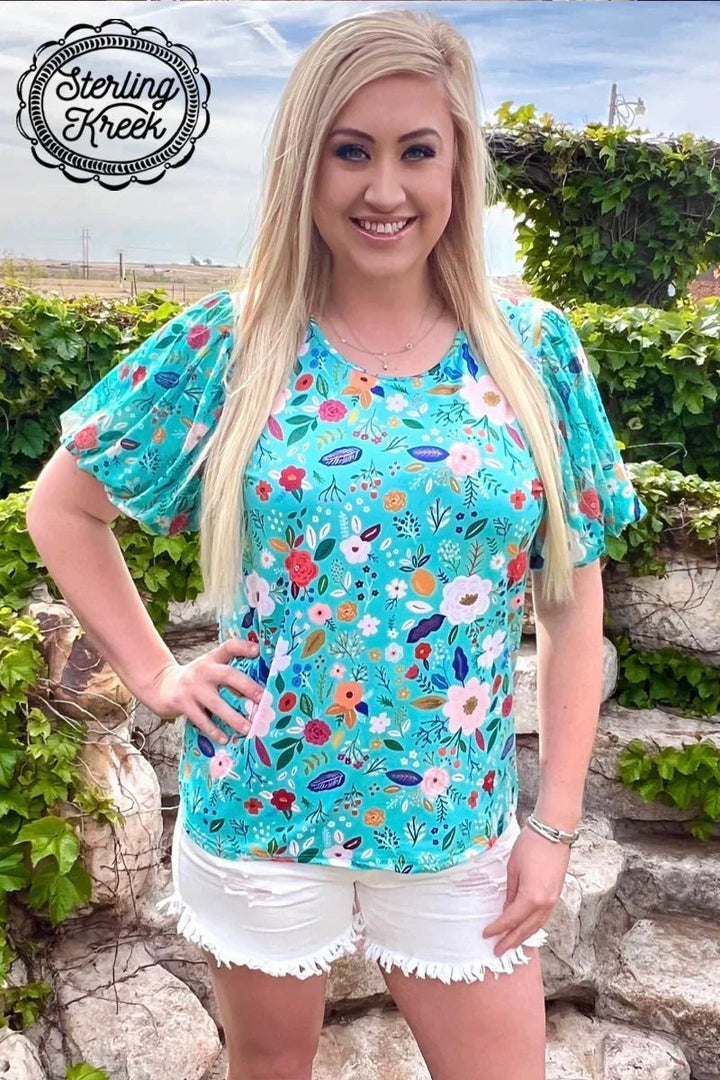 Mini Beautiful In Bloom Top Kids | gussieduponline